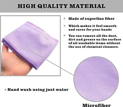 Longmann Norwεx Window Cleaning Cloth, Glass Cleaning Cloth, Streaks Schatches Free. Violet,1 Pack - color: Violet 1 Pack