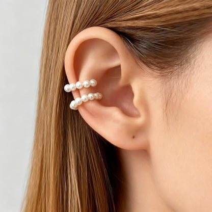 Ear Cuff Earrings for Women Chunky Ear Cuffs Non Piercing | Clip on cartilage earrings helix fake earrings jewelry trendy stuff christmas gift stocking stuffers - color: C