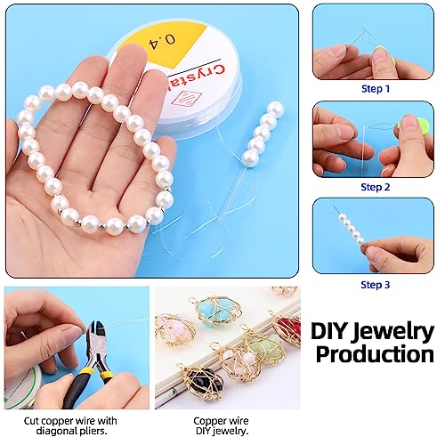 Glarks 951Pcs Making Supplies Kit with Jewelry Tools, Includes Pliers, Jewelry Wires, Jewelry Findings for Jewelry Making and Repair - size: 950pcs