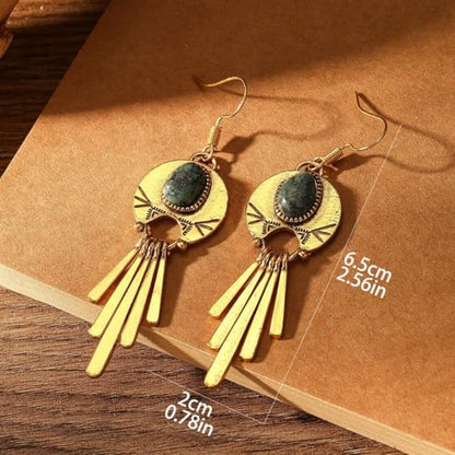 Retro Exaggerated Drop Earrings Personality Vintage Carved Dangle Earrings Daily Accessories Party Valentine's Day Jewelry Gifts for Women - style: Retro Style 11