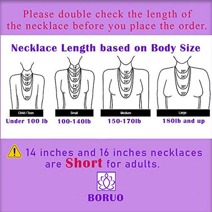 BORUO 925 Sterling Silver Snake Chain Necklace | Waterproof 14K Gold Plated Snake Chain | 1mm 1.5mm Solid Italian Nickel-Free Necklace Lobster Claw Clasp 14-30 Inch - color: Waterproof White Gold Plated Stainless Steel 1.5mm, size: 20 Inch
