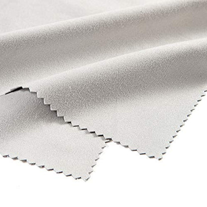 TRIUMPH VISION Eyeglass Cleaning Cloth Glasses Cleaner Microfiber 12 Pack | Eye Glass Eyewear Sunglass Wipes Clean Polish Dry Lens Screen Jewelry Watch Mirror Streak Scratch Lint Free Thick Soft 12Pack - color: Grey, size: 6x7