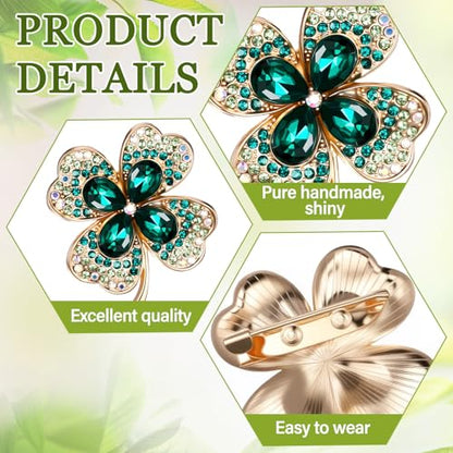 Sasylvia 16 Pcs Women Brooch Set Rhinestone Vintage Animal Insect Plant Pins Brooches Bulk for Christmas Women Girls Gifts - style: Classic