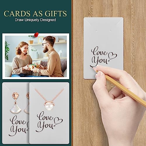 Earring Cards, Set Earring Making Supplies with 100 Pcs Earring Holder Cards 200 Pcs Earring Backs and 100 Jewelry Packaging for Earrings Necklace Jewelry Display, Jewelry Bags 3.5x2.4 Inches (White) - color: ZK100-White