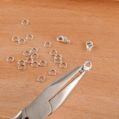 925 Sterling Silver Lobster Claw Clasps with Open Jump Rings Jewelry Making | 23PCS Small Lobster Claw Jump Rings Necklace Chains Connect Link Repair kit Supplies 925 Jewelry Findings Replacement Set - color: 23PcsA