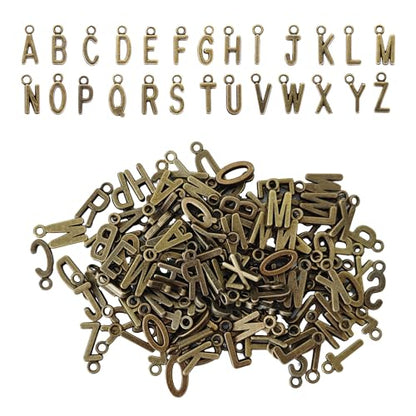 Alphabet Letter Charms - color: Bronze