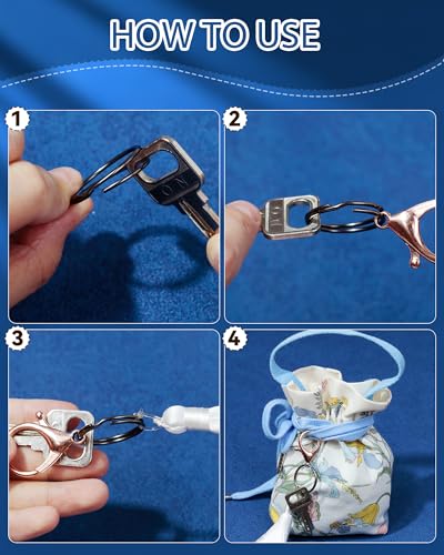 325PCS FIVEIZERO Keychain Making Kit - Keychain Clips with Key Ring, Lobster Claw Clasp, Swivel Snap Hook, Jumprings & Extender Chain for Crafts, DIY Projects & Purse Making Supplies (Black) - color: Black