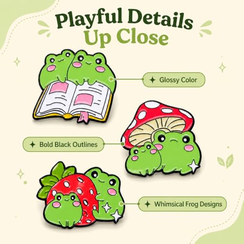 Cute Enamel Pin Sets for Backpacks and Jackets - color: JH-088