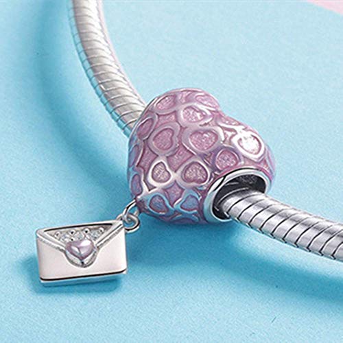 12pcs Mixed Silver Plated Colorful Enamel Alloy Beads Dangle Charms Fits for European Snake Chain Bracelet Necklace DIY Jewelry Making Supplies - color: Enamel Bracelets Beads