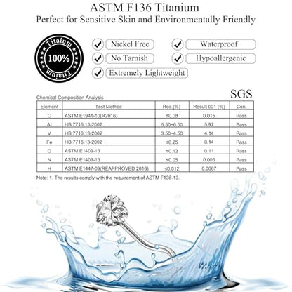 ASTM F136 Titanium Nose Rings 18G 20G 22G Mix Color Heart Cubic Zirconia Nose Studs Ring Screw L-Shaped Bone Hypoallergenic Body Piercing Jewelry for Women 3mm 10PCS - style: Screw:18G(1.0mm)