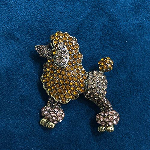 HETICA Animal Brooch for Women, Funny and Cute Flower Brooch Safety Pins Clothing Backpack Hat Decoration Enamel Pins Fashion Women Brooches and Pins Jewelry - style: Poodle