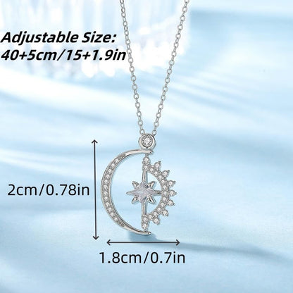 Angyape Badass Gifts For Women,To My Badass Squad Necklace We Always Have Each Other's Back All-Match Geometric Sun Necklaces Star and Moon Friendship Sliver Necklace Jewelry Gifts For My Best Friend - color: Set-Gold&Silver