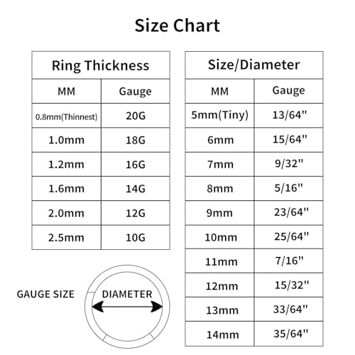 20/16G CZ Hinged Nose Rings Hoop, 316L Surgical Stainless Steel Cartilage Earring, Septum Clicker Ring, Daith Helix Rook Tragus Conch Lip Lobe Piercing Jewelry - color: A Silver Double Open Ring with Blue Silver CZ, size: 1pc 20 Gauge 8mm