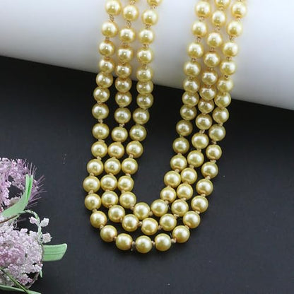 Pearl Necklaces for Women 60'' 70" Long Pearl Necklace 15.75'' Pearl Choker Necklace Chunky Bead Layered Faux Pearl Dangle Wedding Bridal 1920s Gatsby Christmas Costume Jewelry Gifts - color: Gold-60”