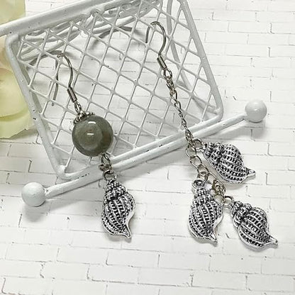 Heather's cf Silver Sea Charms – Antique Pendants, Non-Tarnish, Lead-Free & Nickel-Free, Bulk Ocean Animal Charms for DIY Jewelry, Bracelets, Necklaces, Earrings, Beach Craft Supplies (Sea Animals) - color: Seashell Conch - 50 Pc