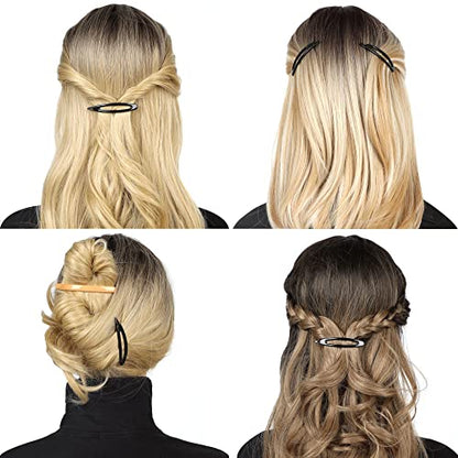 12pcs Hair Barrettes Set for Women and Girls, Hair Clips for Thick Thin Fine Hair, Non-metal Hair Accessories, Non-Slip Grip Handmade Snap Hairpin, BPA Free | Non-metal BPA-free snap hairpins with a non-slip grip for thin, fine or thick hair; handmade in