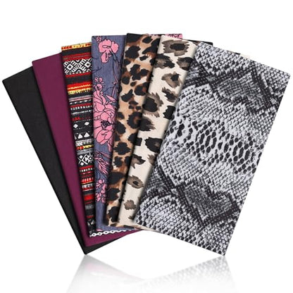 DiyJibb Boho Headbands for Women, 7PCS Fashion Wide Hair Bands for Summer Vacation & Music Festival - color: Black02