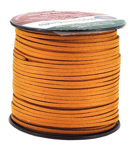 Mandala Crafts Faux Suede Cords - 2.65mm Vegan Leather Strings for Jewelry Making and Dream Catchers - color: Rust, size: 2.65mm 100 Yards