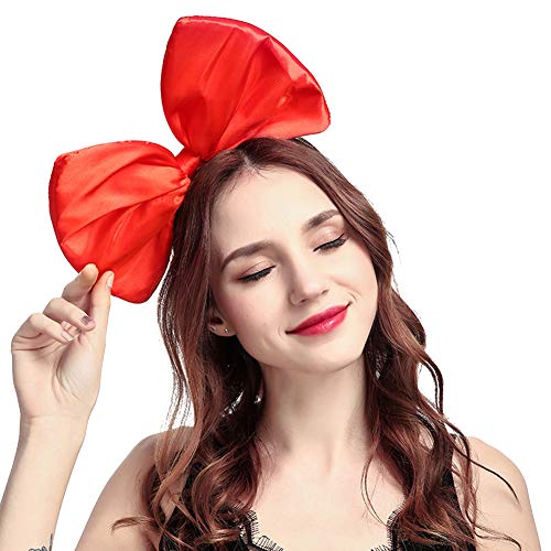 ZTL Women Huge Bow Headband Hairband Hair Hoop Accessories Party Props - color: Red