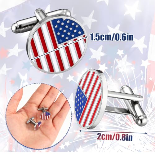 Newcotte 5 Pairs Cufflinks for Men Round Silver Cufflinks Mens Classic Stainless Steel Cuff Links Set for Wedding Gifts - color: Classic