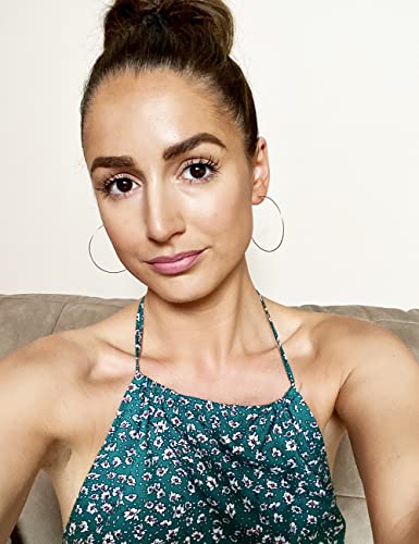 Multipack Dainty Large Thin Gold Hoop Earrings for Women Hypoallergenic Earrings Lightweight 30mm 50mm 60mm 70mm Gold/Silver/Rose Gold Hoop Earrings - style: 1 Pair_20Guage_50mm_Silver