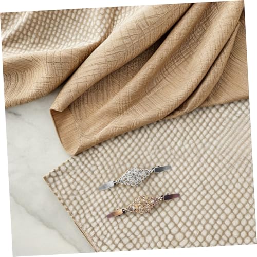 DOITOOL 2pcs Vintage Shawl Cardigan Clips Retro Dress Collar Brooch Pins for Women Silver Antique Bronze Vintage Sweater Cinch Clips for Scarves and Sweaters