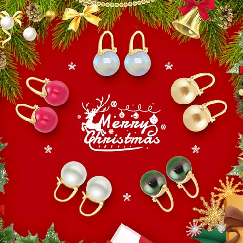 HUGE TOMATO Elegant 925 Sterling Silver Pearl Drop Earrings for Women, 14K Gold Plated Dangle Stud Earrings, Hypoallergenic Large Pearl Hoop Earring dangling 12mm - color: Yellow Gold