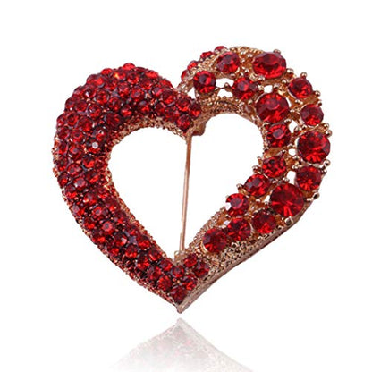 Brooch Pins for Women Girls Fashion Flower Crystal Rhinestone Pearl Jewelry - color: Color 1