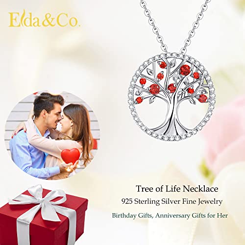 Tree of Life Necklace for Women Birthday Gifts for Wife Mom August September Birthstones Peridot Blue Sapphire and More Stonese Jewelry Sterling Silver