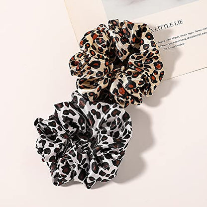 Scrunchies Hair Ties Silk Satin Scrunchy - Hair Elastics Bands Ponytail Holder Pack of Neutral Scrubchy Hair Accessories Women Girls - color: Satin Mixed color