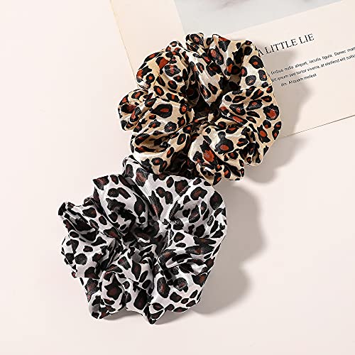 Scrunchies Hair Ties Silk Satin Scrunchy - Hair Elastics Bands Ponytail Holder Pack of Neutral Scrubchy Hair Accessories Women Girls - color: Satin Mixed color