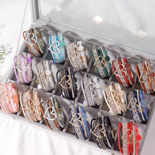 Long tiantian Boho Leather Wrap Bracelets Gifts Trendy Stuff Layered Bangles Bracelets for Women Modern Stackable Infinity Bracelets Bohemian Jewelry Gifts for Women Birthday Gifts - color: A9:Bracelets for Women Trendy(champagne)