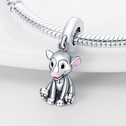 LIGHTDOG 925 Sterling Silver Charms for Bracelets Necklaces Dangle Pendants Beads Charms Fits Pandora Charms Bracelets Jewelry Holidays Gift for Women - style: The Lion King Charm