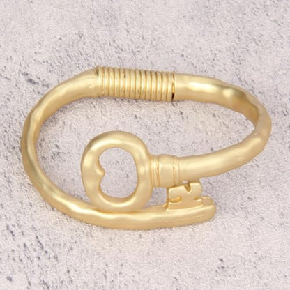 Chunky Bangle Bracelets for Women Cuff Bracelet Thick Gold Bangles Open Wide Arm Cuffs Bracelets Boho Jewelry - style: Chunky Gold Bangles