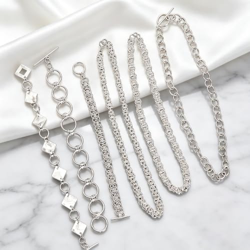 1200 Pcs Jump Rings for Jewelry Making, Open Jump Rings with Pliers, Tweezer and Lobster Clasps for Necklace Repair and Bracelet Making (Silver) - color: Silver