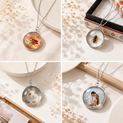 30 Pcs 25mm Stainless Steel Round Blank Bezel Pendant Trays, Cabochon Settings Base for Jewelry Making, DIY Findings, Charms - Silver