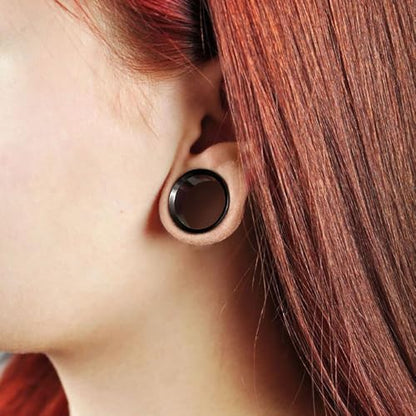 LADEMAYH 3 Pairs 316L Surgical Stainless Steel Tunnels Gauges for Ears, 2g-1inch, Hypoallergenic Double Flared Ear Plugs Gauges Earrings Body Piercing Jewelry for Women & Mens - size: 0g(8mm)
