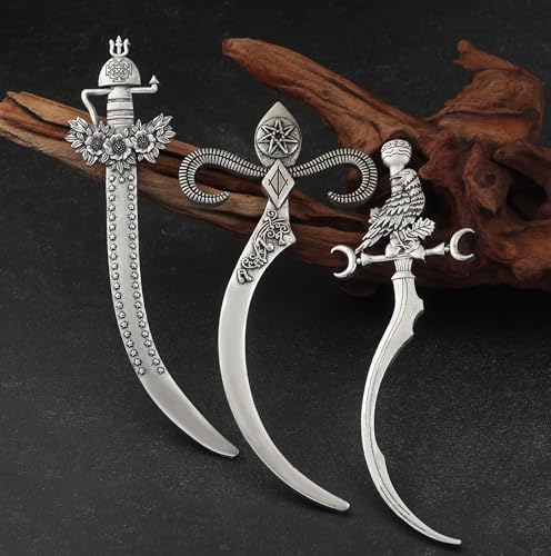 3PCS Sword Hair Pins for Women, Metal Hair Sticks Set, Viking Hair Accessories, Medieval Renaissance Hair Pin Set, Fantasy Pirate Decorative Hair Sticks for Bun Updo