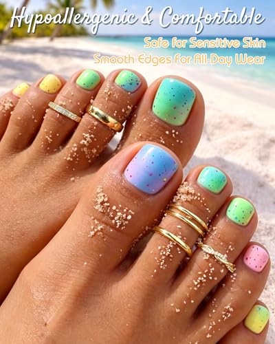 Besteel 6 PCS Toe Rings for Women - 14K Gold Filled Non Tarnish Waterproof | Adjustable Silver Toe Ring Simple Open Band Hug CZ Chunky Flower Toe Rings Set Trendy Summer Beach Foot Jewelry for Women - style: Gold: twist&flower toe ring
