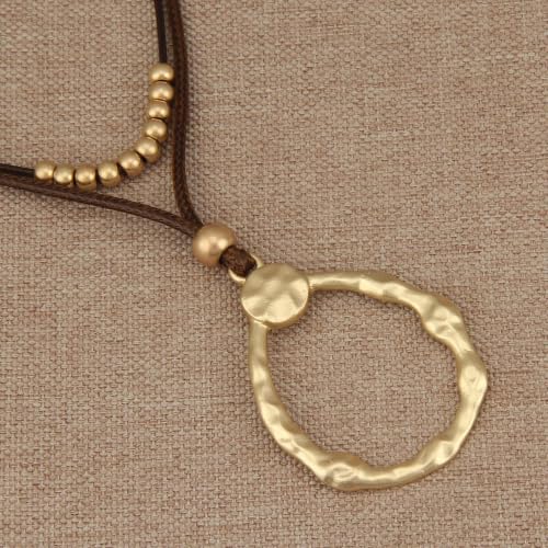 Chunky Pendant Necklace for Women Vintage Boho Necklaces Choker Layered Statement Necklaces Bohemian Jewlery Gifts - style: Boho Chunky Necklace
