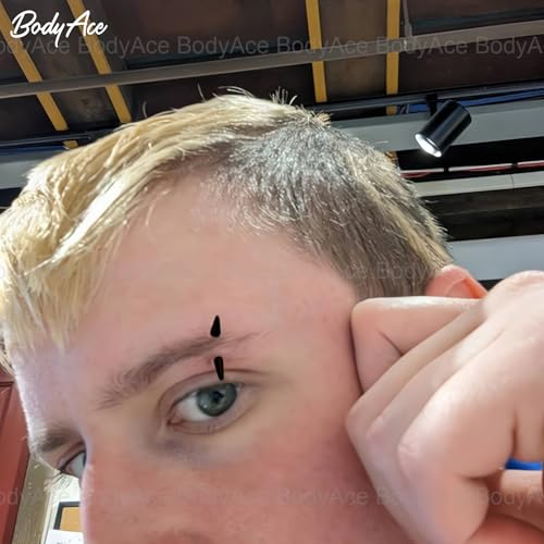 16G Spike Eyebrow Piercing Jewelry Curved Barbell Eyebrow Tragus Lip Rings | Black Spike Earrings with Balls Rook Nose Bridge Ring for Women Men - color: Bar Length:10mm