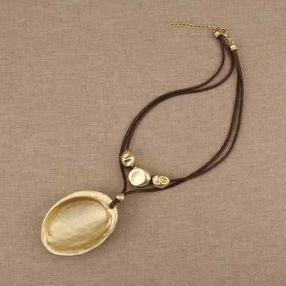 Chunky Pendant Necklace for Women Vintage Boho Necklaces Choker Layered Statement Necklaces Bohemian Jewlery Gifts - style: Bohemian Pendant Necklace