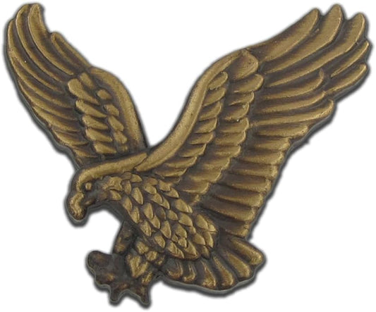 PinMart Patriotic Eagle Pin - Soaring American Eagle Enamel Lapel Pin - color: Bronze Antique Eagle, size: 1 Piece