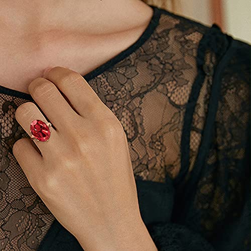 Linawe Cubic Zirconia Imitation Diamond Moissanite Rings for Women, 14K Gold/Rose Gold/Silver Adjustable Chunky Ring, Costume Rhinestone Jewelry for Wedding Engagement | Costume Jewelry, Copper, Large, Cocktail, Birthstone, Rhinestone, Gemstone, Cubic Zir