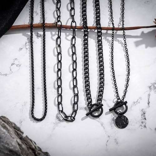 HUASAI Boho Necklaces for Women Dainty Layered Choker Necklace Bohemian Turquoise Necklace Statement Jewelry Western Cowgirl Country Concert Outfits Accessories - color: Z Black Choker Necklaces