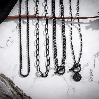 HUASAI Boho Necklaces for Women Dainty Layered Choker Necklace Bohemian Turquoise Necklace Statement Jewelry Western Cowgirl Country Concert Outfits Accessories - color: Z Black Choker Necklaces