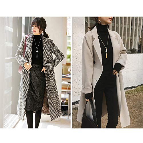 SEVENSTONE 3PCS Long Pendant Necklaces for Women Knot Disk Circle Tassel Statement Sweater Necklace Set - color: 6P