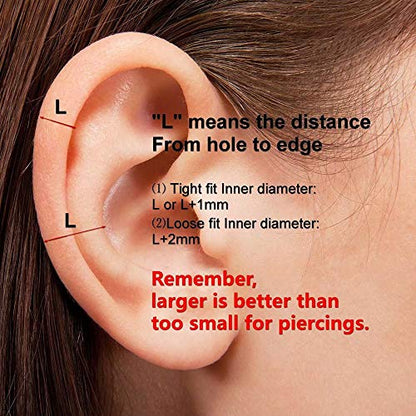 Nose Rings Hoop, 316L Surgical Steel 20G 18G 16G 14G Hypoallergenic Nose Rings Septum Cartilage Hoop Earring Conch Piercing Jewelry for Women, Diameter 5mm to 14mm, Gold, Rose Gold, Silver, Black - style: 1pcs, Silver, 18g, Diameter: 7mm