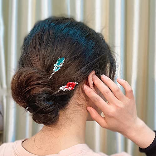 Leadigol Hair Stick Jewelry Headwear Hair Fork Classic Hanfu Accessories Metal Vintage Hair Chopsticks