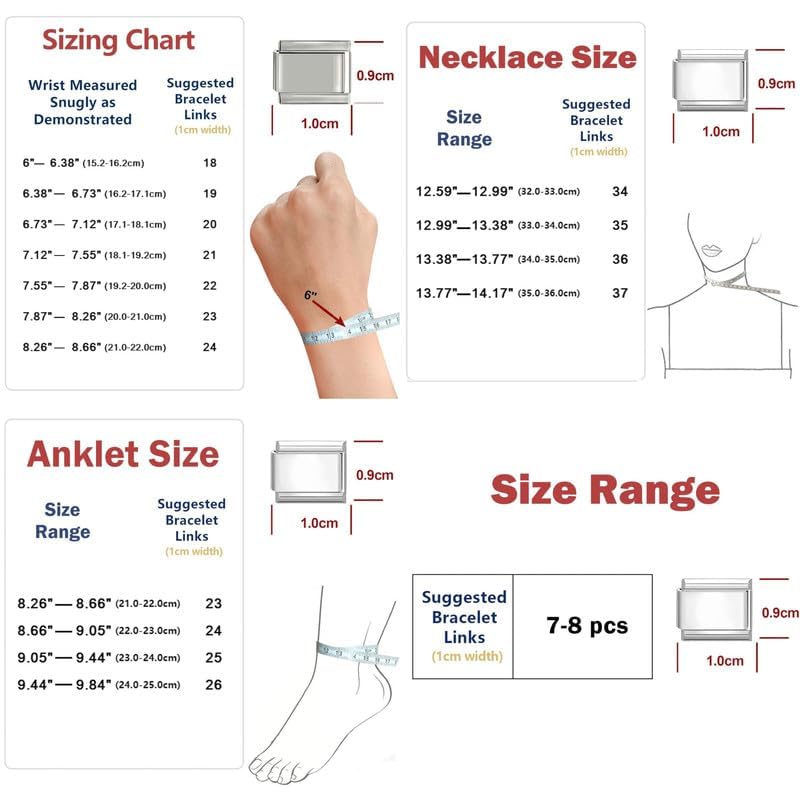 Loozykit Italian Charm Bracelet Silver 9mm Stainless Steel Bulk Charms | Women's Italian Style Charms, DIY removable Bracelets Set with Opening Tool and 10 Modules, Handmade Jewelry Gift for Girls - color: Purrfect Shores